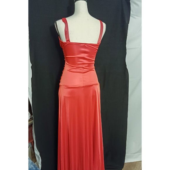 TABOO Womens Dress size Small Orange Long Maxi - Picture 7 of 8